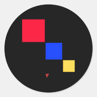 Montessori Trinomial Cube- I He Montessori Classic Round Sticker