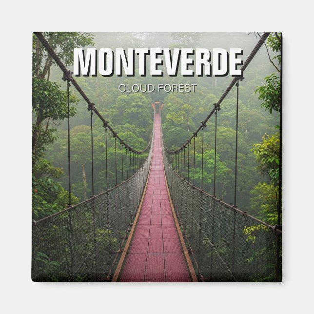Monteverde Cloud Forest Costa Rica Travel Magnet (Front)