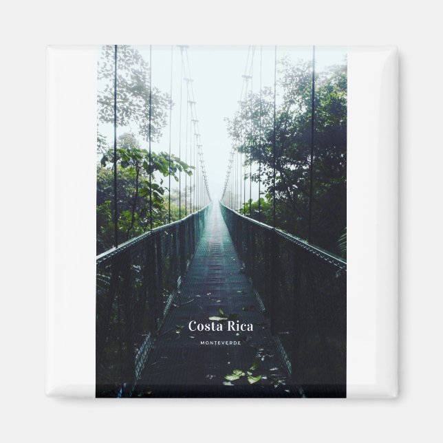 Monteverde in Costa Rica | Mountain | Old Port Magnet (Front)