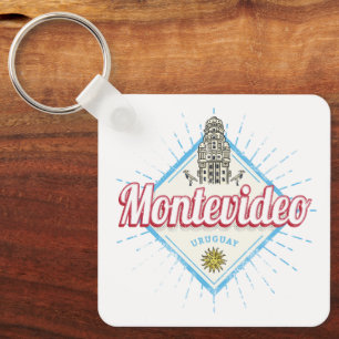 Montevideo City Uruguay Palacio Salvo Souvenir Key Ring