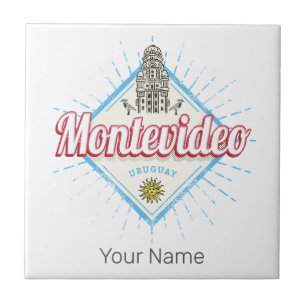 Montevideo City Uruguay Palacio Salvo Souvenir Tile