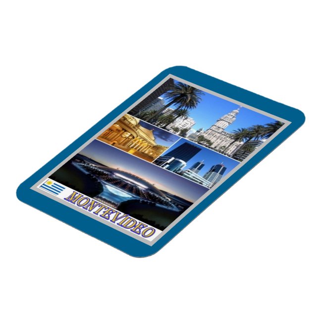 Montevideo Mosaic - Uruguay - Magnet (Left Side)