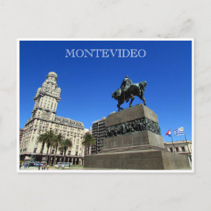 montevideo plaza independencia postcard