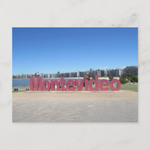 Montevideo Sign Postcard