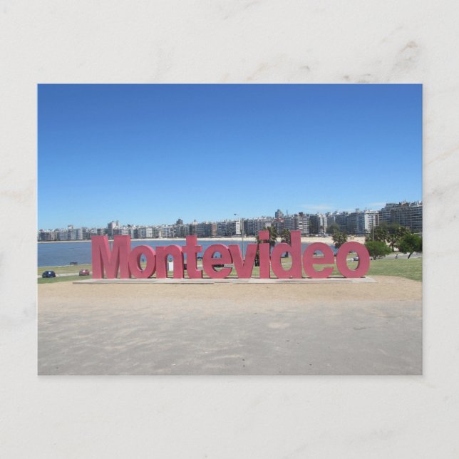 Montevideo Sign Postcard (Front)