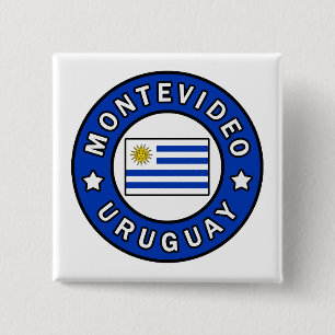 Montevideo Uruguay 15 Cm Square Badge