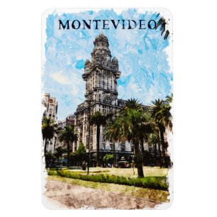 Montevideo Uruguay City View Magnet