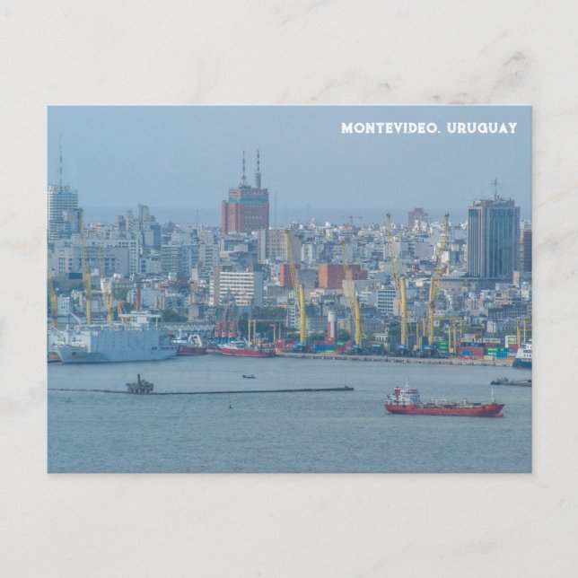 Montevideo, Uruguay City View Postcard (Front)