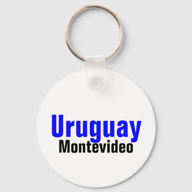 Montevideo,Uruguay Custom Collection Key Ring (Front)