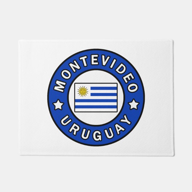Montevideo Uruguay Doormat (Front)