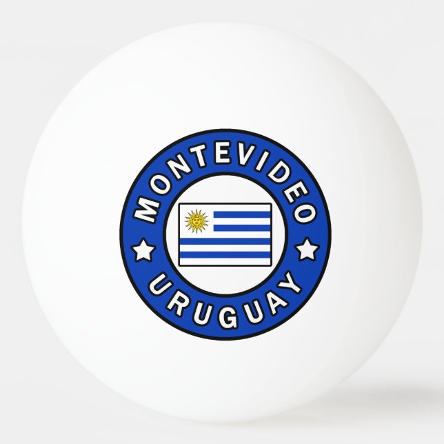 Montevideo Uruguay Ping Pong Ball (Front)