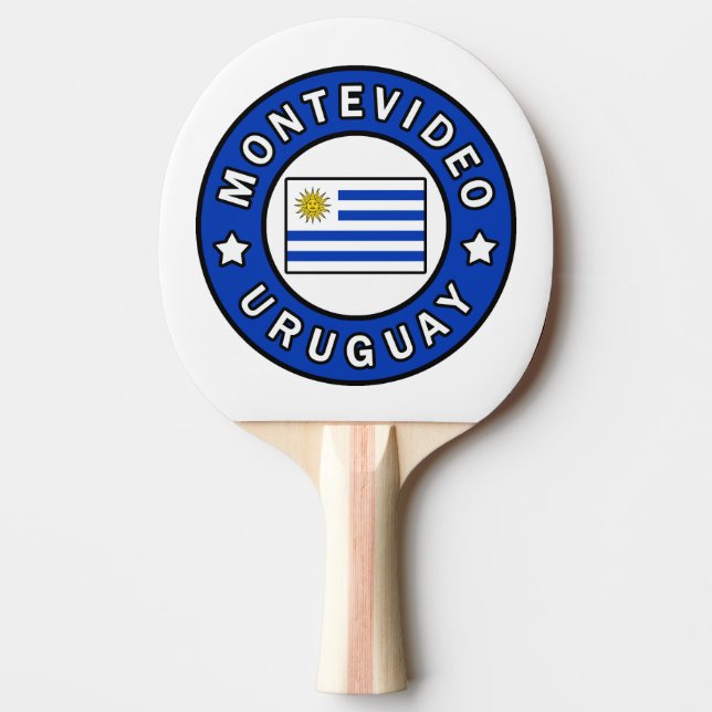 Montevideo Uruguay Ping Pong Paddle (Front)