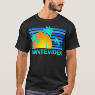 Montevideo Uruguay Sunset Palm Trees T-Shirt