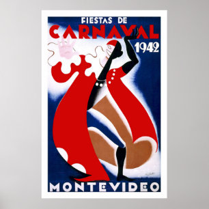 "Montevideo" Vintage Travel Poster