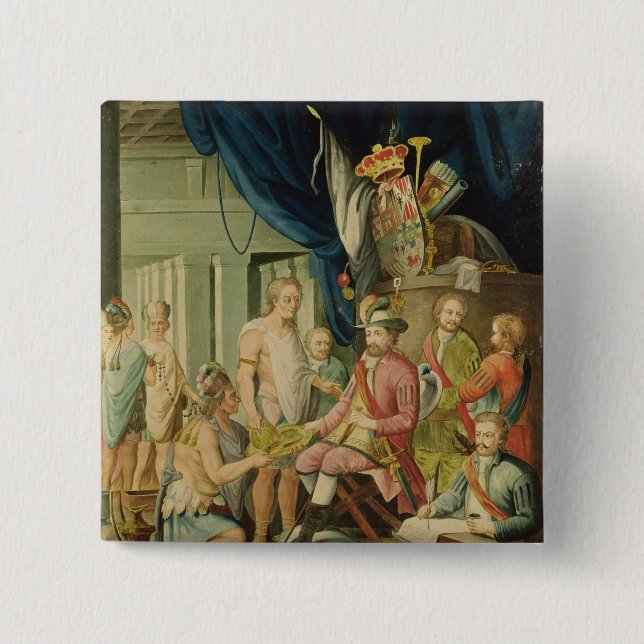 Montezuma 15 Cm Square Badge (Front)