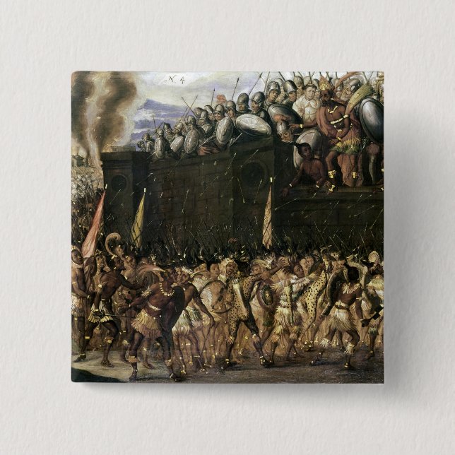 Montezuma 15 Cm Square Badge (Front)