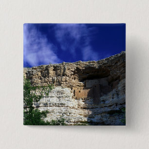 Montezuma Castle Nation Monument, Arizona, 15 Cm Square Badge