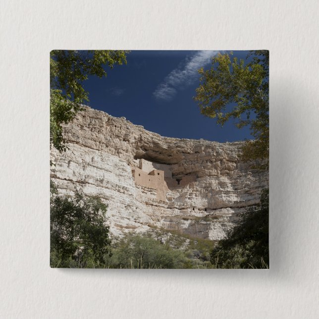 Montezuma Castle National Monument, Arizona 2 15 Cm Square Badge (Front)