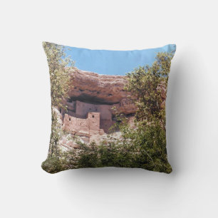 Montezuma Castle National Monument AZ Photo Design Cushion