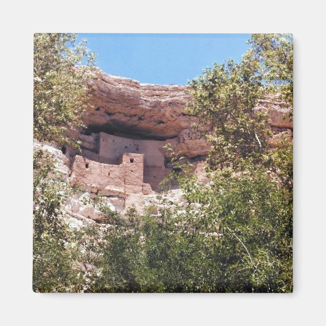 Montezuma Castle National Monument AZ Photo Design Magnet (Front)
