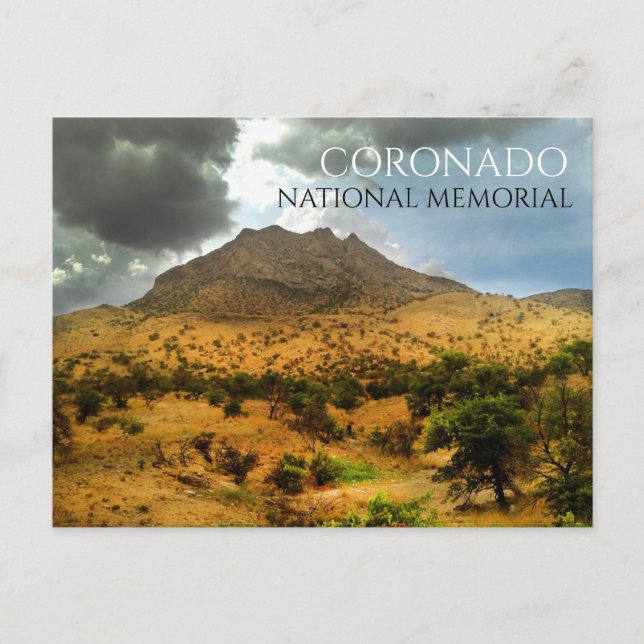 Montezuma Peak, Stormy Sky, Coronado Natl Memorial Postcard (Front)