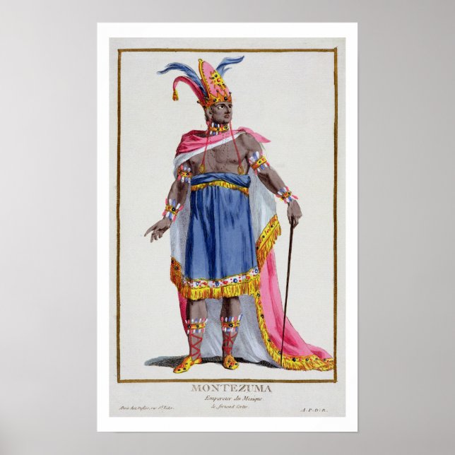 Montezuma, the Emperor of Mexico (1466-1520) 1780 Poster (Front)