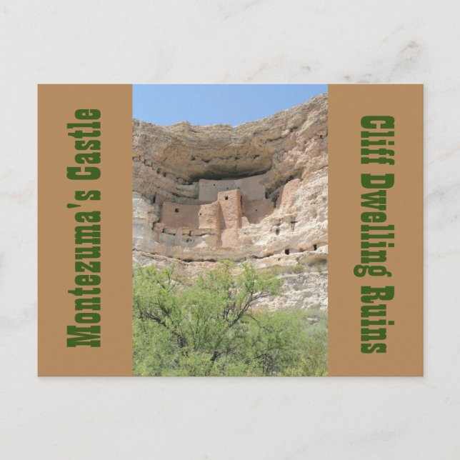 Montezuma's Castle Ruins Arizona Post Card (Front)