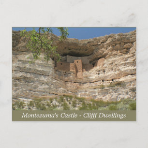 Montezuma's Castle Ruins Arizona Post Card