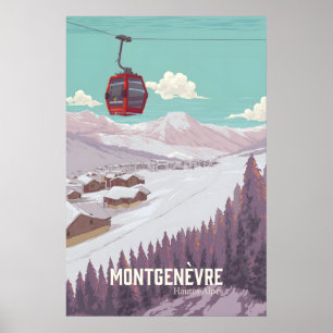 Montgenevre France Ski Resort Poster