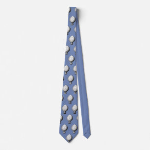 Montgolfier Vintage Hot Air Balloon Pattern Tie