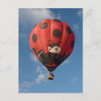 Montgolfiere - Hot air balloon - Coccinelle Postcard