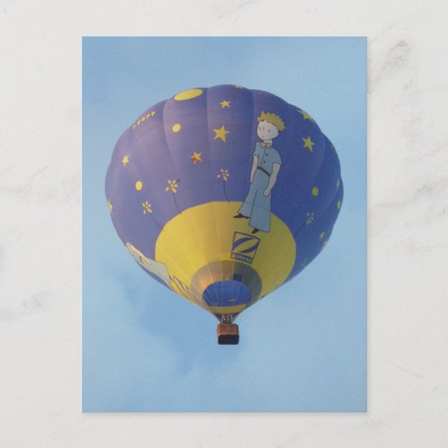 Montgolfiere - Hot air balloon - Petit Prince Postcard (Front)