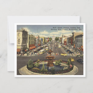 Montgomery AL Dexter Ave 1940s Postcard