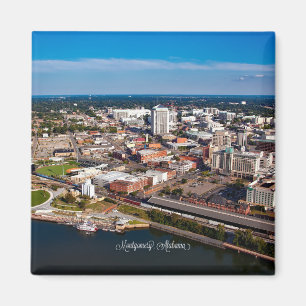 Montgomery, Alabama aerial view Magnet
