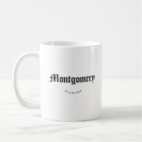 Montgomery Alabama Black Font
