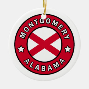 Montgomery Alabama Ceramic Tree Decoration