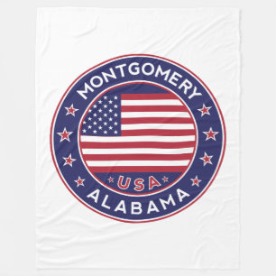 Montgomery, Alabama Fleece Blanket
