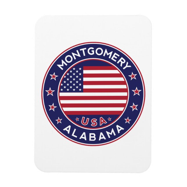 Montgomery, Alabama Magnet (Vertical)