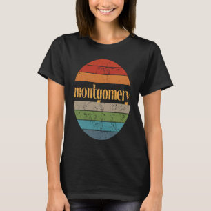 Montgomery Alabama  Quality Sunset 3 Distressed T-Shirt