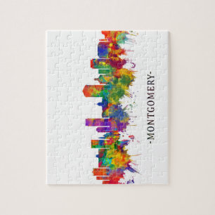 Montgomery Alabama Skyline Jigsaw Puzzle