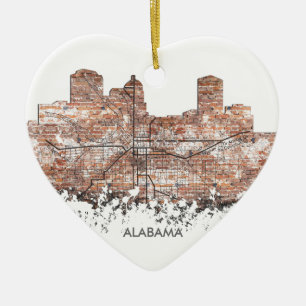 MONTGOMERY, ALABAMA SKYLINE - Ornament