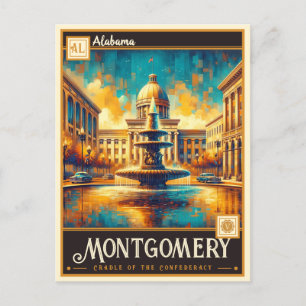 Montgomery, Alabama Vintage Postcard