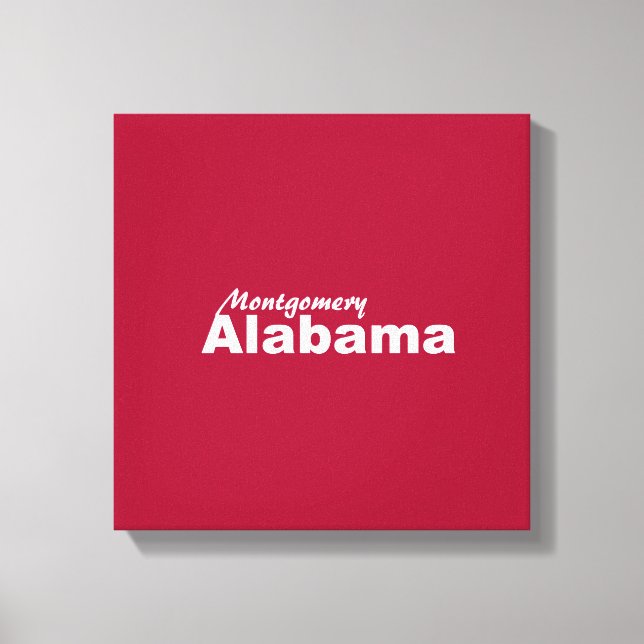 Montgomery, Alabama Wrapped Canvas (Front)