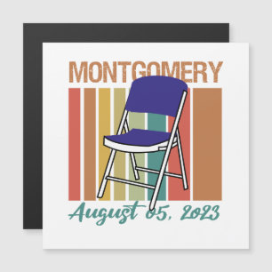 Montgomery Brawl Folding Chair August 5 2023 Magnetic Invitation