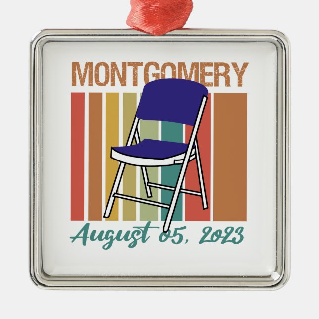 Montgomery Brawl Folding Chair August 5 2023 Metal Tree Decoration (Front)