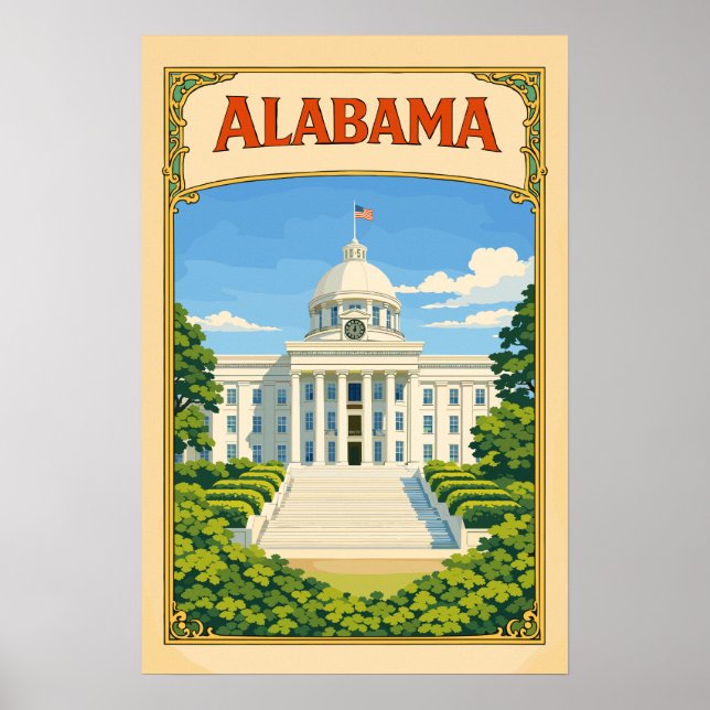 Montgomery Capitol Building | Alabama Poster (Front)