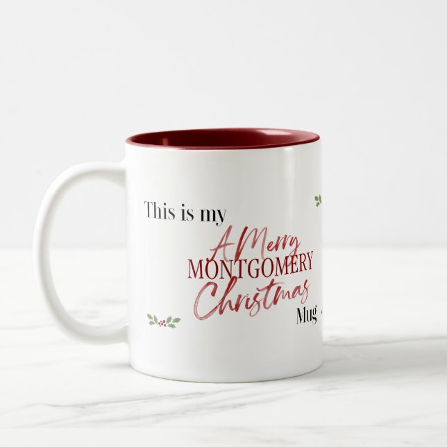 Montgomery Christmas Mug (Left)