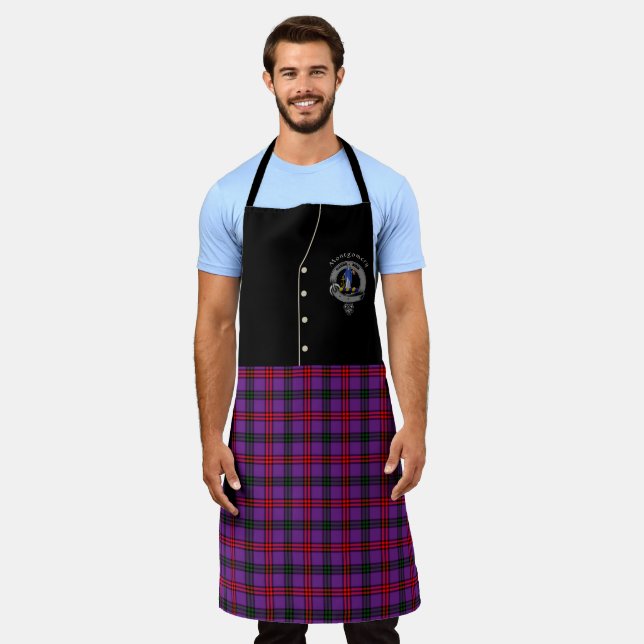 Montgomery Clan Badge & Tartan Kilt Apron (Worn)