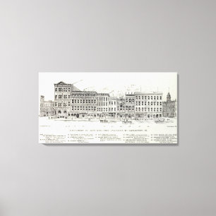 Montgomery East side California and Sacramento Canvas Print