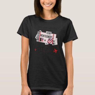 Montgomery Girl Montgomery Boarding Pass T-Shirt